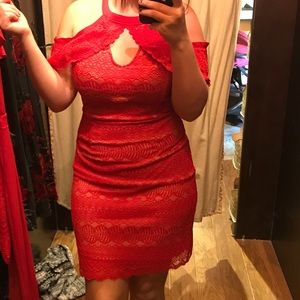 Women’s red Francesca’s dress